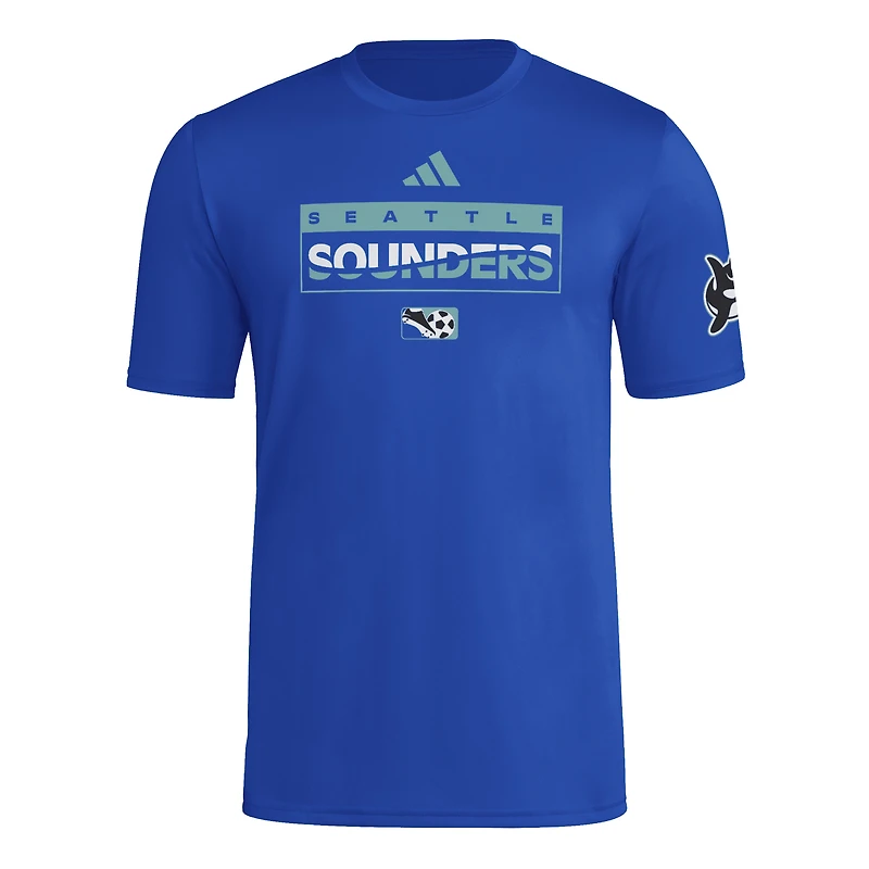 T-shirt adidas bleu Seattle Sounders FC 2025 Archive Collection pour homme