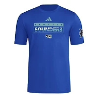 T-shirt adidas bleu Seattle Sounders FC 2025 Archive Collection pour homme