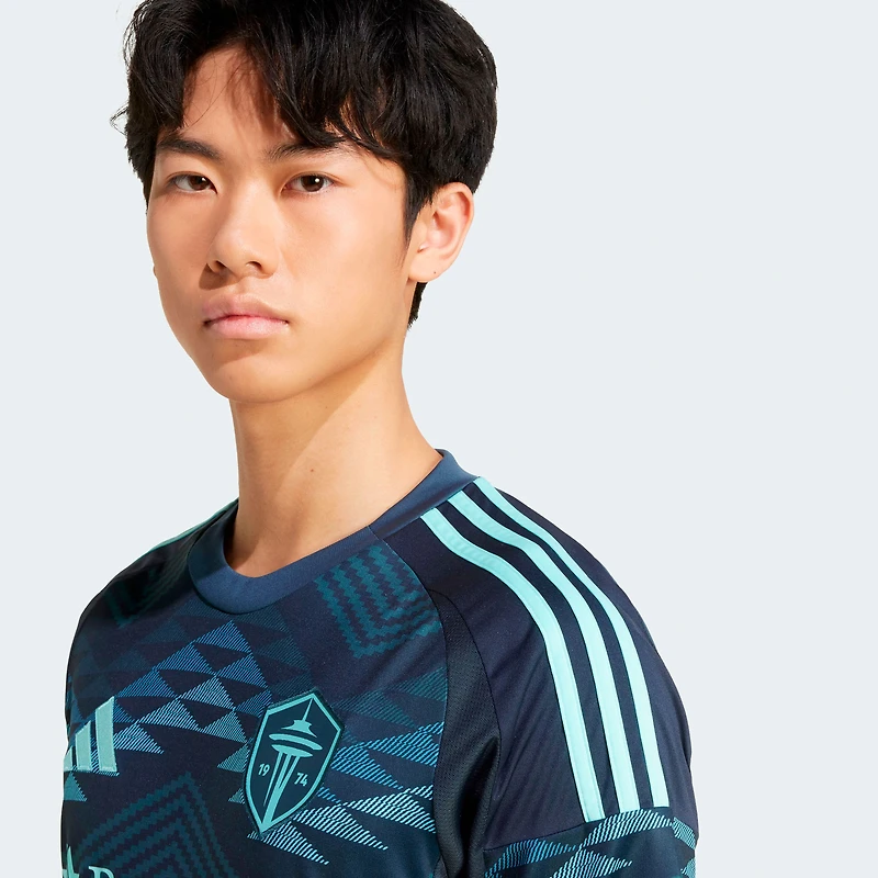 Men's adidas  Blue Seattle Sounders FC 2025 The Salish Sea Kit Replica Jersey