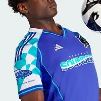 maillot adidas bleu Seattle Sounders FC 2025 pour homme, troisième authentique