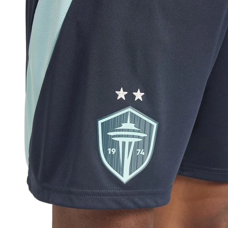Men's adidas Blue Seattle Sounders FC Away 2025 The Salish Sea Kit Authentic Shorts