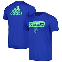 T-shirt adidas bleu Seattle Sounders FC Local Pop AEROREADY pour hommes