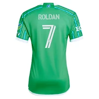Maillot de joueur authentique Cristian Roldan pour hommes, vert Seattle Sounders FC 2024 The Anniversary Kit
