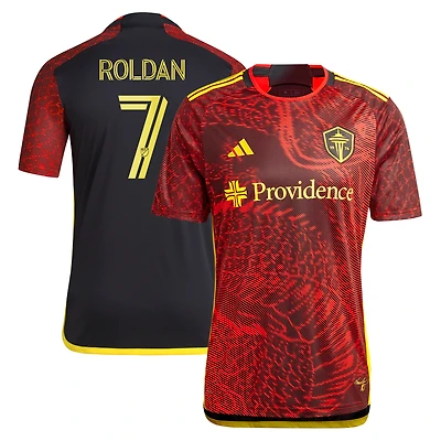 Maillot de joueur réplique Cristian Roldan adidas pour hommes Seattle Sounders FC 2024 The Bruce Lee Kit