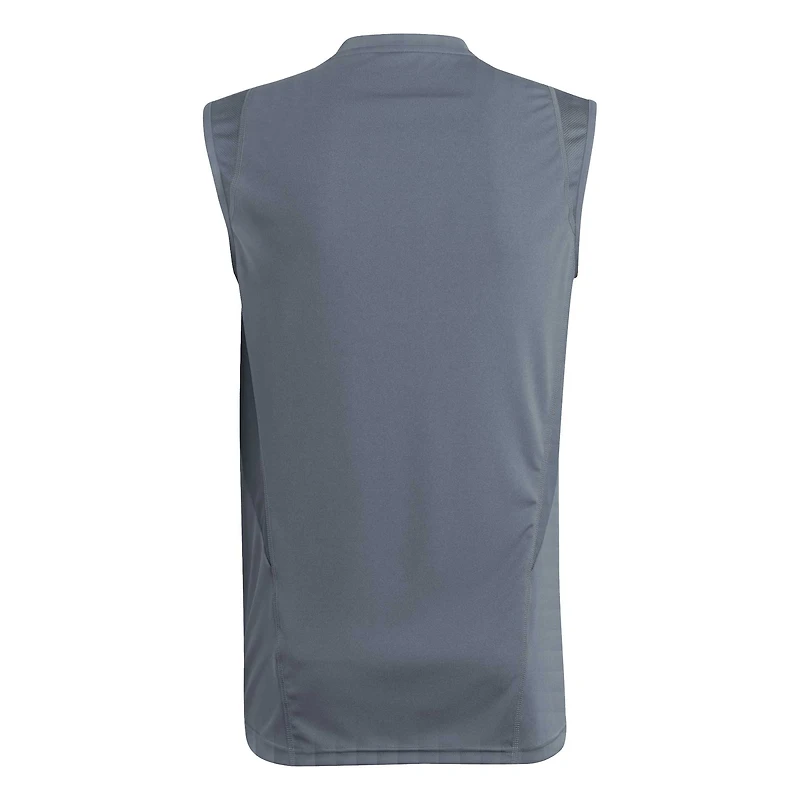 Maillot d'entraînement sans manches adidas Seattle Sounders FC 2024 AREOREADY pour homme, gris