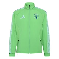 Men's adidas  Green Seattle Sounders FC 2026 Anthem Raglan Full-Zip Jacket