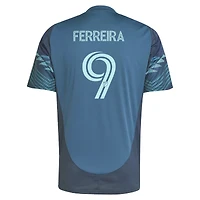 Maillot de joueur réplique du kit The Salish Sea 2025 bleu Seattle Sounders FC pour homme adidas Jesus Ferreira