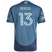 Maillot de joueur authentique adidas Jordan Morris Blue Seattle Sounders FC 2025 The Salish Sea Kit pour homme