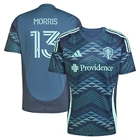 Maillot de joueur réplique du kit The Salish Sea 2025 des Seattle Sounders FC bleu adidas Jordan Morris pour homme