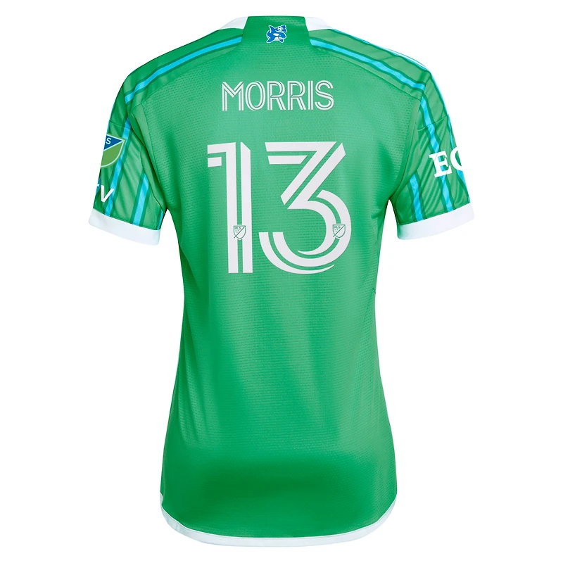 Men's adidas Jordan Morris Green Seattle Sounders FC 2024 The Anniversary Kit Authentic Player Jersey