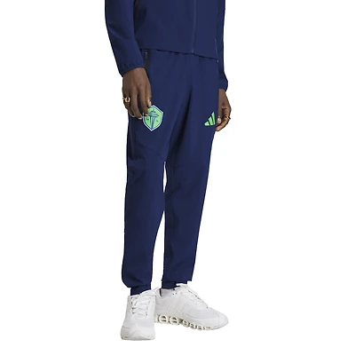 Men's adidas  Navy Seattle Sounders FC Tiro Travel Pants