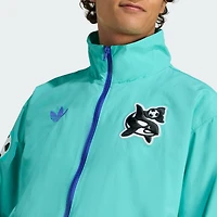 Veste zippée intégrale adidas Originals Aqua Seattle Sounders FC 2025 Archive Collection Anthem pour homme