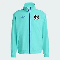 Veste zippée intégrale adidas Originals Aqua Seattle Sounders FC 2025 Archive Collection Anthem pour homme