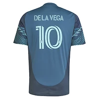 Maillot de joueur réplique du kit The Salish Sea 2025 bleu adidas Pedro la Vega pour homme