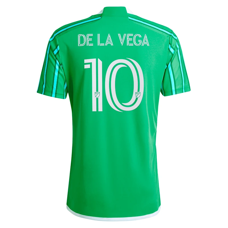 Maillot adidas Pedro de la Vega pour homme Seattle Sounders FC 2024 The Anniversary Kit Replica Player vert