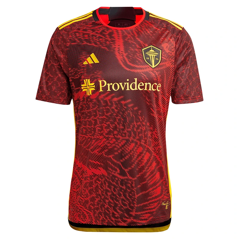 Men's adidas Raul Ruidiaz Red Seattle Sounders FC 2024 The Bruce Lee Kit Replica Player Jersey
