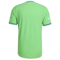 Men's adidas  Rave Green Seattle Sounders FC 2026 The Evergreen State Kit On-Field Authentic Patch Jersey
