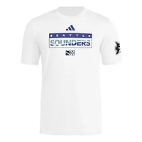 T-shirt adidas blanc Seattle Sounders FC 2025 Archive Collection pour homme