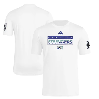 Men's adidas Blue Seattle Sounders FC 2025 Archive Collection Jersey Hook T-Shirt