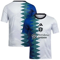 Men's adidas White Seattle Sounders FC 2025 Gaming AEROREADY Pre-Match Top