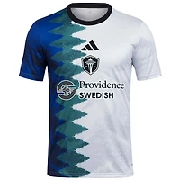 Men's adidas White Seattle Sounders FC 2025 Gaming AEROREADY Pre-Match Top