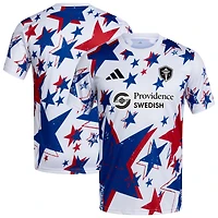 Maillot d'avant-match adidas blanc Seattle Sounders FC 2026 Americana pour homme