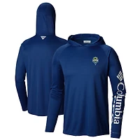 T-shirt à capuche manches longues bleu marine Seattle Sounders FC Terminal Tackle pour homme