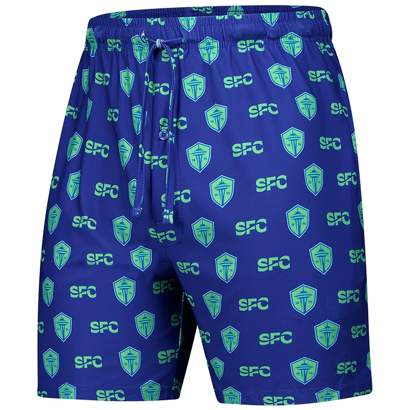 Men's Concepts Sport Blue Seattle Sounders FC 2-Pack Record Shorts Set