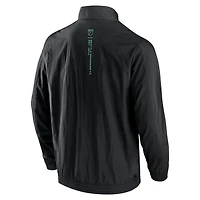 Men's Fanatics Black Seattle Sounders FC Header Raglan Full-Zip Jacket