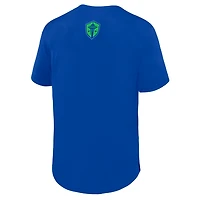 Men's Fanatics Blue Seattle Sounders FC Maximum Intensity Button-Up Jersey