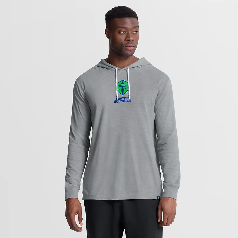 Sweat à capuche Fanatics gris Seattle Sounders FC Unending Practice pour homme