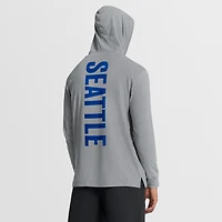 Men's Fanatics Gray Seattle Sounders FC Unending Practice​ Transitional Slub Hoodie