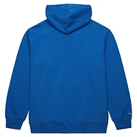 Sweat à capuche en polaire bleu Mitchell & Ness Seattle Sounders FC Crest pour hommes