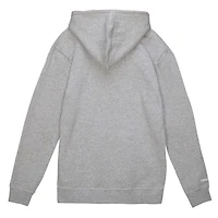 Sweat à capuche avec logo principal Mitchell & Ness pour hommes, gris chiné, Seattle Sounders FC