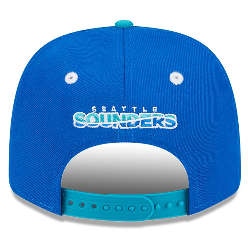 Men's New Era  Blue/White Seattle Sounders FC 2025 Third 9SEVENTY Stretch-Snap Hat