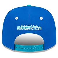 Men's New Era  Blue/White Seattle Sounders FC 2025 Third 9SEVENTY Stretch-Snap Hat