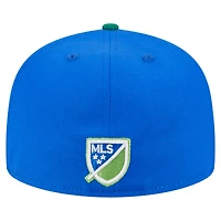 Men's New Era  Blue Seattle Sounders FC 2025 Kickoff 59FIFTY Fitted Hat
