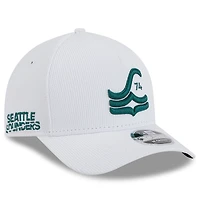 Men's New Era White Seattle Sounders FC 2025 Jersey Hook 9FORTY M-Crown Adjustable Hat
