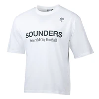 Men's Sport Design Sweden  White Seattle Sounders FC Celestial Oversized Graphic T-Shirt