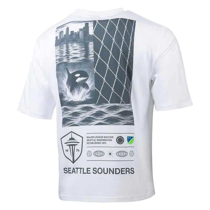 T-shirt graphique oversize blanc Seattle Sounders FC Celestial de la marque Men's Sport Design Sweden