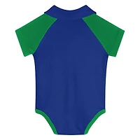Newborn  Green Seattle Sounders FC League Champ V-Neck Raglan Bodysuit