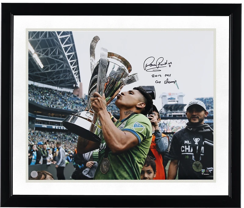 Raul Ruidiaz Seattle Sounders FC Autographed 16" x 20" 2019 MLS Cup Celebrating Photograph with "2019 MLS Cup Champ" Inscription