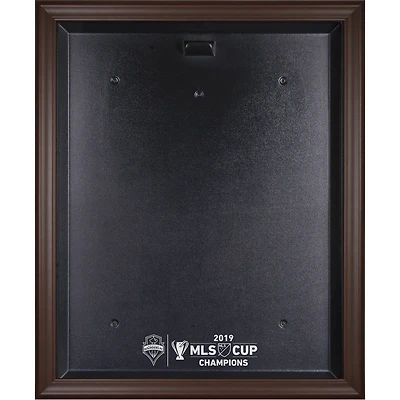 Seattle Sounders FC Brown Framed 2019 MLS Cup Champions Team Logo Jersey Display Case