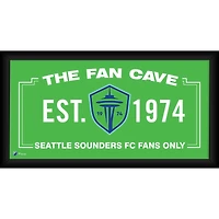 Seattle Sounders FC Framed 10" x 20" Fan Cave Collage