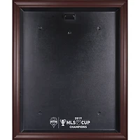 Seattle Sounders FC Mahogany Framed 2019 MLS Cup Champions Team Logo Jersey Display Case