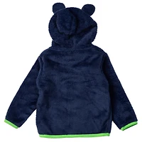 Sweat à capuche zippé en peluche Tie-Breaker Teddy bleu marine des Seattle Sounders FC pour tout-petits