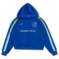 Sweat à capuche unisexe Live Breathe Futbol bleu Seattle Sounders FC Rossi
