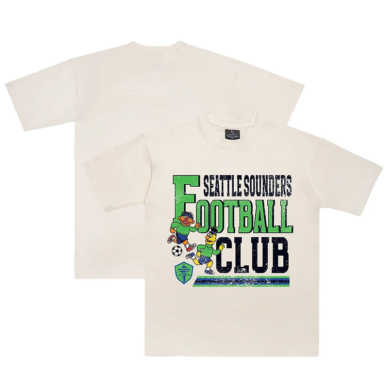 T-shirt unisexe Peace Collective x Sesame Street crème Seattle Sounders FC
