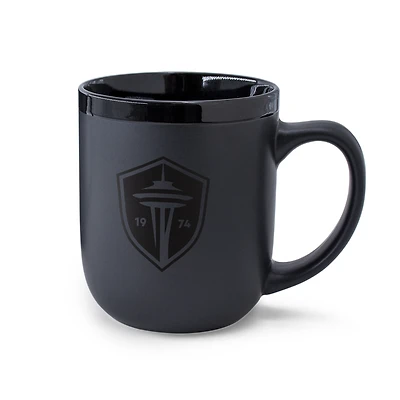 WinCraft Seattle Sounders FC 17oz. Black Tonal Ceramic Mug