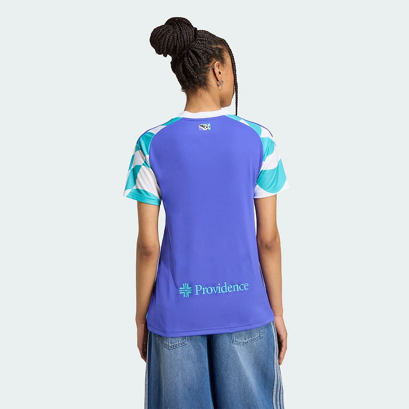 Maillot réplique bleu adidas Seattle Sounders FC 2025 pour femme